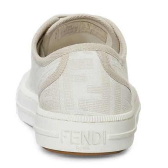 Fendi Domino White fabric low-tops - Picture 3 of 10